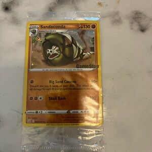 Sandaconda GameStop Exclusive Cosmo Holo Pokémon Card - NEW
